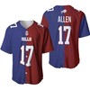 Buffalo Bills Josh Allen #17 Great Player Nfl Vapor Limited Royal Red Two Tone Jersey Style Gift For Bills Fans Baseball Jersey - Robokeg