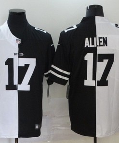 Buffalo Bills Josh Allen #17 Nfl 2020 Black And White Jersey - Robokeg