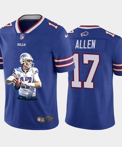 Buffalo Bills Josh Allen #17 Nfl 2020 Blue Jersey - Robokeg