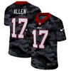 Buffalo Bills Josh Allen #17 Nfl 2020 Camo Black Jersey - Robokeg