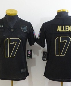 Buffalo Bills Josh Allen #17 Nfl 2020 New Arrival Black Womens Jersey - Robokeg