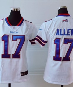 Buffalo Bills Josh Allen #17 Nfl 2020 New Arrival White Womens Jersey - Robokeg
