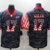 Buffalo Bills Josh Allen #17 Nfl 2020 Us Flag Camo Jersey - Robokeg