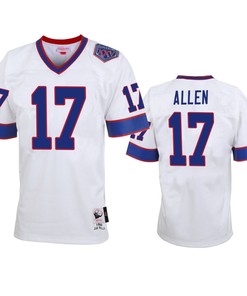 Buffalo Bills Josh Allen White Vintage Replica Jersey - Men - Robokeg