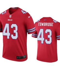 Buffalo Bills Keith Towbridge Red Color Rush Legend Jersey - Robokeg
