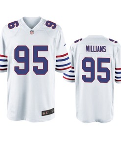 Buffalo Bills Kyle Williams White Throwback Game Jersey - Men - Robokeg