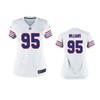 Buffalo Bills Kyle Williams White Throwback Game Jersey - Women - Robokeg