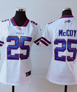 Buffalo Bills Lesean Mccoy #25 Nfl 2020 White Womens Jersey - Robokeg
