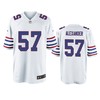 Buffalo Bills Lorenzo Alexander White Throwback Game Jersey - Men - Robokeg