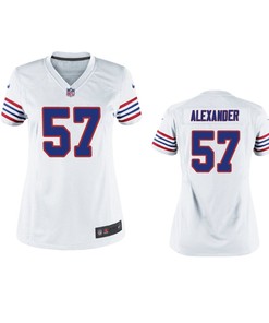 Buffalo Bills Lorenzo Alexander White Throwback Game Jersey - Women - Robokeg
