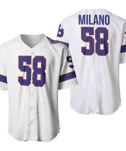 Buffalo Bills Matt Milano #58 Great Player Nfl American Football Team White Vintage 3d Designed Allover Gift For Bills Fans Baseball Jersey - Robokeg