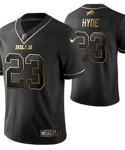 Buffalo Bills Micah Hyde 23 2021 Nfl Golden Brandedition Black Jersey Gift For Bills Fans - Robokeg