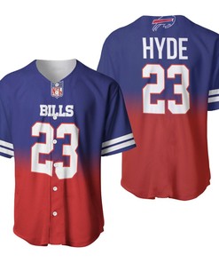 Buffalo Bills Micah Hyde #23 Great Player Nfl American Football Team Royal Color Crash 3d Designed Allover Gift For Bills Fans Baseball Jersey - Robokeg