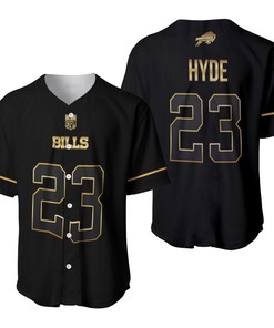Buffalo Bills Micah Hyde #23 Great Player Nfl Black Golden Brandedition Vapor Limited Jersey Style Gift For Bills Fans Baseball Jersey - Robokeg