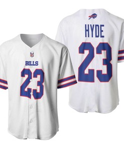 Buffalo Bills Micah Hyde #23 Nfl Great Player American Football Team Game White 3d Designed Allover Gift For Bills Fans Baseball Jersey - Robokeg