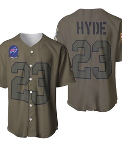 Buffalo Bills Micah Hyde #23 Nfl Great Player Camo 2019 Salute To Service Custom 3d Designed Allover Custom Gift For Bills Fans Baseball Jersey - Robokeg