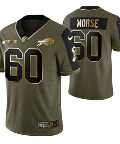 Buffalo Bills Mitch Morse 60 2021 Nfl Golden Brandedition Olive Jersey Gift For Bills Fans - Robokeg