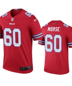 Buffalo Bills Mitch Morse Red Color Rush Legend Jersey - Robokeg