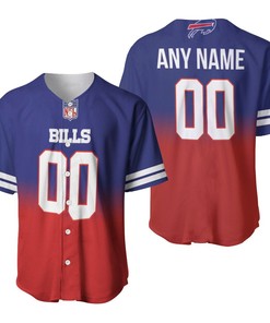 Buffalo Bills Nfl American Football Team Royal Color Crash 3d Designed Allover Custom Gift For Bills Fans Baseball Jersey - Robokeg