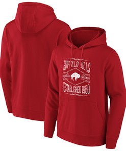 Buffalo Bills Nfl X Darius Rucker Collection By 2-hit Pullover Hoodie - Red - Robokeg