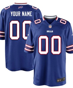 Buffalo Bills Nike Custom Game Jersey - Royal - Robokeg