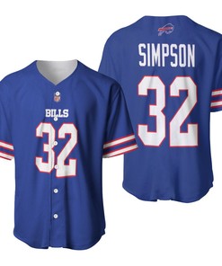 Buffalo Bills O J Simpson #32 Nfl Legend Player American Football Game Royal 3d Designed Allover Gift For Bills Fans Baseball Jersey - Robokeg