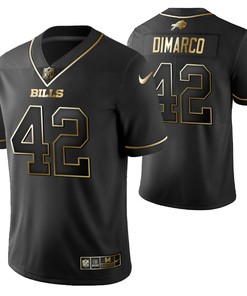 Buffalo Bills Patrick Dimarco 42 2021 Nfl Golden Brandedition Black Jersey Gift For Bills Fans - Robokeg