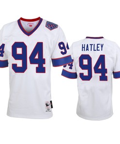 Buffalo Bills Rickey Hatley White Vintage Replica Jersey - Men - Robokeg
