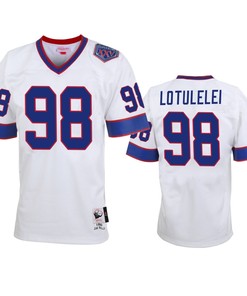 Buffalo Bills Star Lotulelei White Vintage Replica Jersey - Men - Robokeg