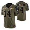 Buffalo Bills Stefon Diggs 14 2021 Nfl Golden Brandedition Olive Jersey Gift For Bills Fans - Robokeg