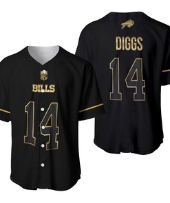 Buffalo Bills Stefon Diggs #14 Great Player Nfl Black Golden Brandedition Vapor Limited Jersey Style Gift For Bills Fans Baseball Jersey - Robokeg