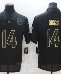 Buffalo Bills Stefon Diggs #14 Nfl 2020 Black Jersey - Robokeg
