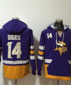 Buffalo Bills Stefon Diggs #14 Nfl 2020 Purple Hoodie Jersey - Robokeg