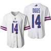 Buffalo Bills Stefon Diggs #14 Nfl Great Player American Football Team Game White 3d Designed Allover Gift For Bills Fans Baseball Jersey - Robokeg
