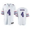 Buffalo Bills Steven Hauschka White Throwback Game Jersey - Men - Robokeg