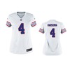 Buffalo Bills Steven Hauschka White Throwback Game Jersey - Women - Robokeg