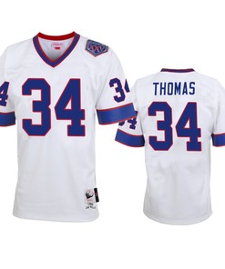 Buffalo Bills Thurman Thomas White Vintage Replica Jersey - Mens - Robokeg