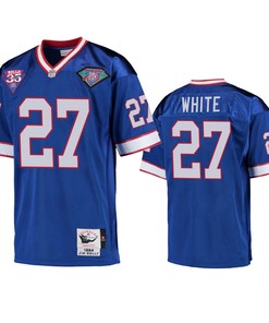 Buffalo Bills Tredavious White Royal Vintage Replica Jersey - Men - Robokeg