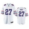 Buffalo Bills Tredavious White White Throwback Game Jersey - Men - Robokeg