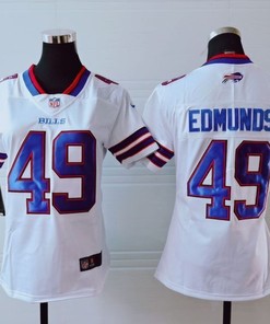 Buffalo Bills Tremaine Brandedmunds #49 Nfl 2020 White Womens Jersey - Robokeg