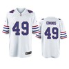Buffalo Bills Tremaine Edmunds White Throwback Game Jersey - Men - Robokeg