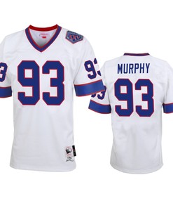 Buffalo Bills Trent Murphy White Vintage Replica Jersey - Men - Robokeg