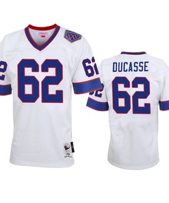 Buffalo Bills Vladimir Ducasse White Vintage Replica Jersey - Men - Robokeg