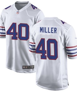 Buffalo Bills Von Miller 40 Nfl American Footballl White Game Jersey Gift For Bills Fans - Robokeg