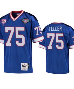Buffalo Bills Wyatt Teller Royal Vintage Replica Jersey - Men - Robokeg