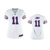 Buffalo Bills Zay Jones White Throwback Game Jersey - Women - Robokeg