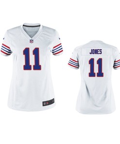 Buffalo Bills Zay Jones White Throwback Game Jersey - Women - Robokeg
