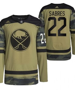 Buffalo Sabres 2022 Military Appreciation Night Camo 22 Jersey Primegreen Jersey - Robokeg