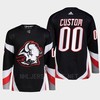 Buffalo Sabres 2022-23 Goathead Third Custom 00 Black Primegreen Jersey Men's - Robokeg