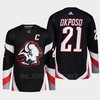 Buffalo Sabres 2022-23 Goathead Third Kyle Okposo 21 Black Primegreen Jersey Men's - Robokeg